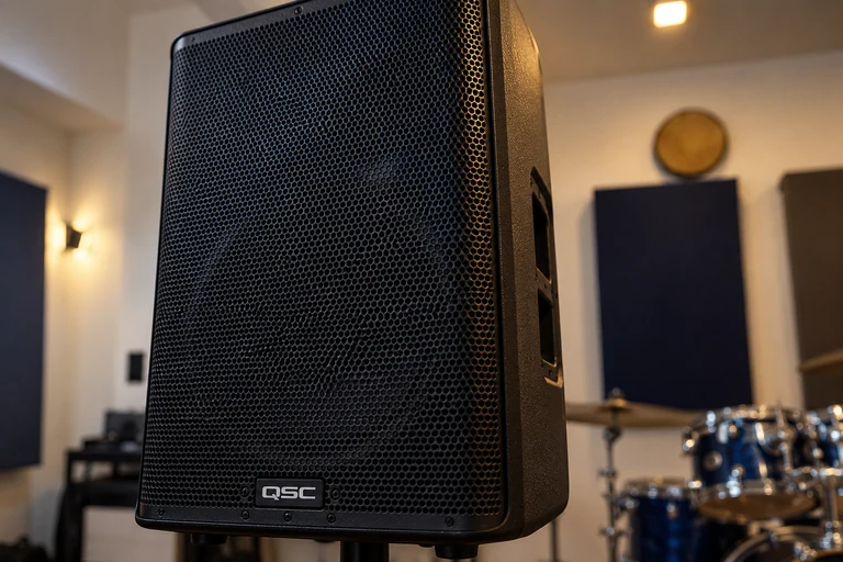 Bocina QSC K12.2 en el estudio